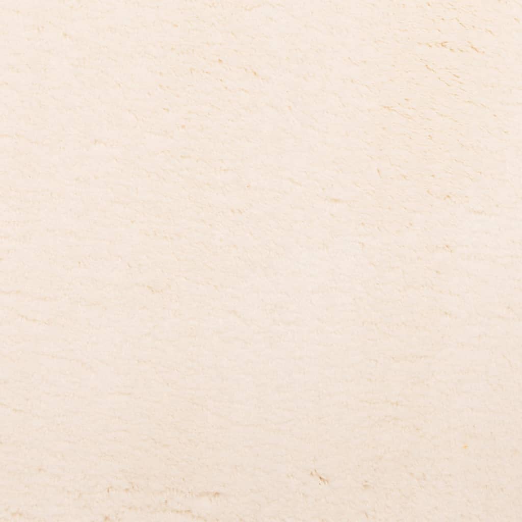 Rug HUARTE Low Pile Soft and Washable Beige 140x200 cm