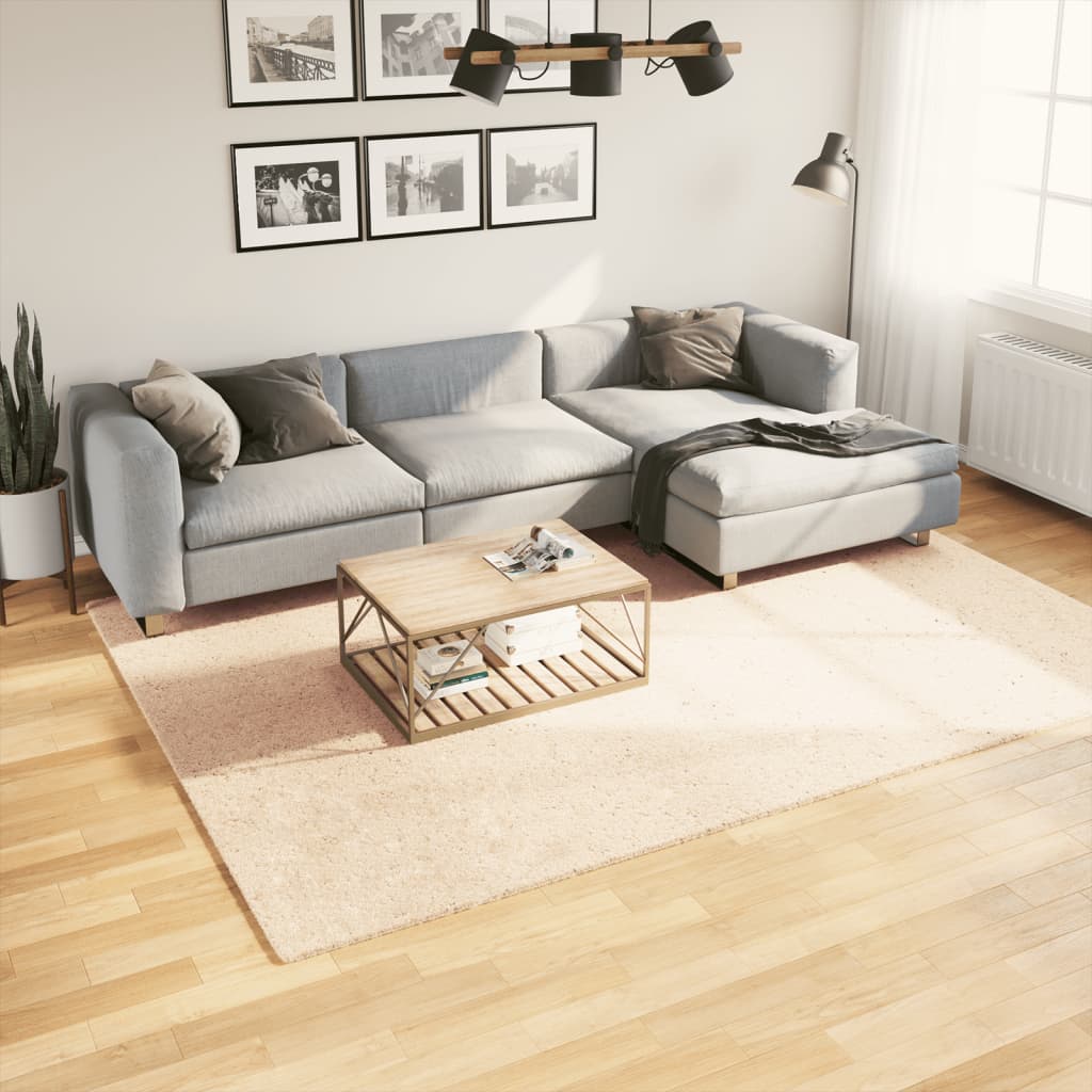 Carpet HUARTE Low Pile Soft and Washable Beige 200x280 cm