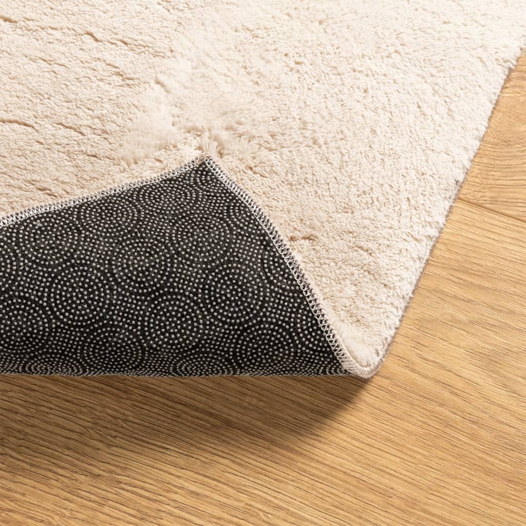Carpet HUARTE Low Pile Soft and Washable Beige 240x240 cm