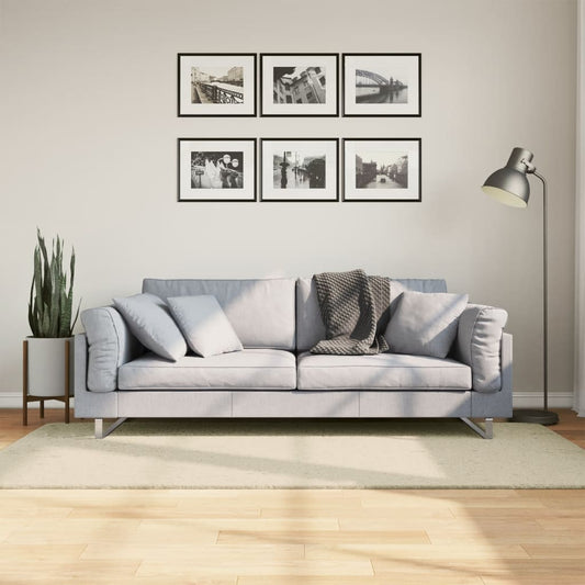 Tapis HUARTE Poils courts Doux et lavable Crème 100x200 cm