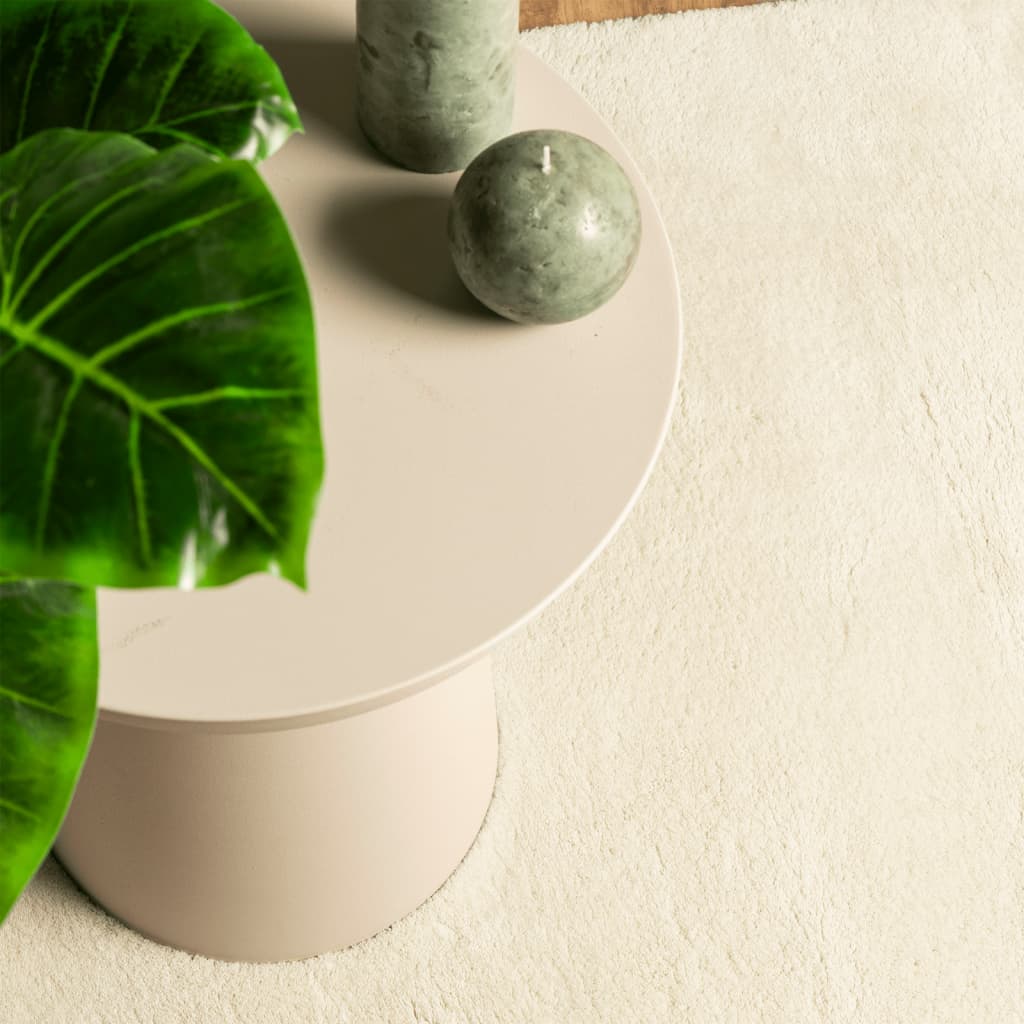 Rug HUARTE Low Pile Soft and Washable Cream 140x200 cm