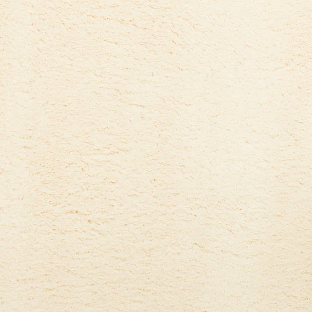 Rug HUARTE Low Pile Soft and Washable Cream 140x200 cm