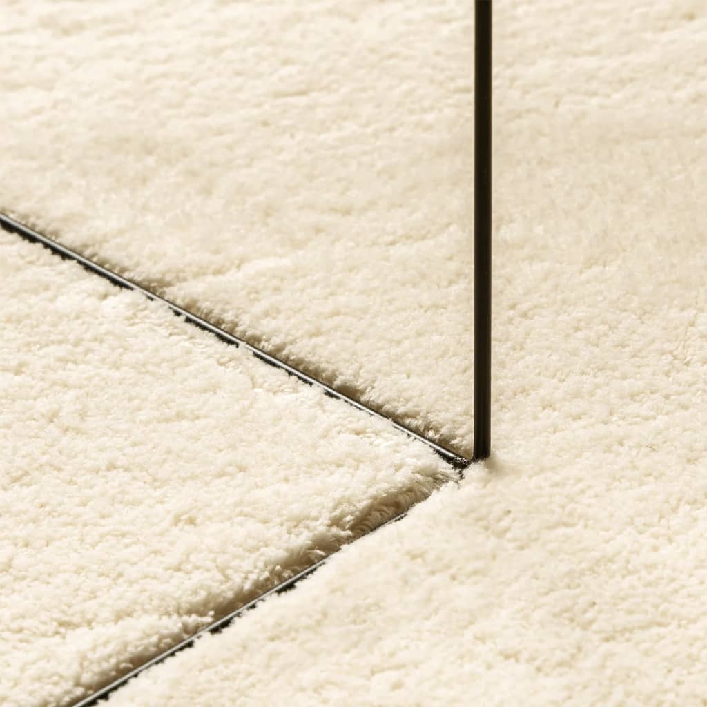 Rug HUARTE Low Pile Soft and Washable Cream 200x280 cm