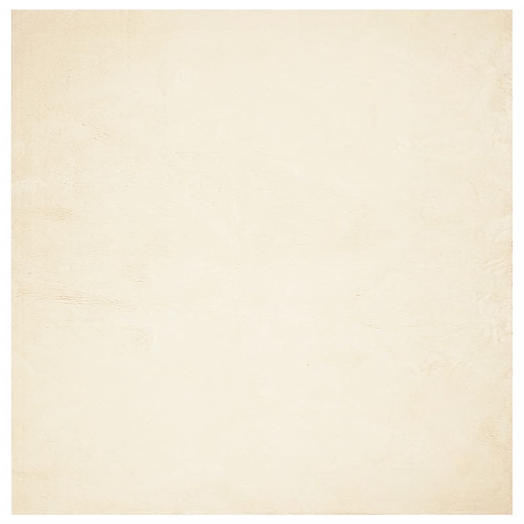Tapis HUARTE Poils Ras Doux et Lavable Crème 240x240 cm