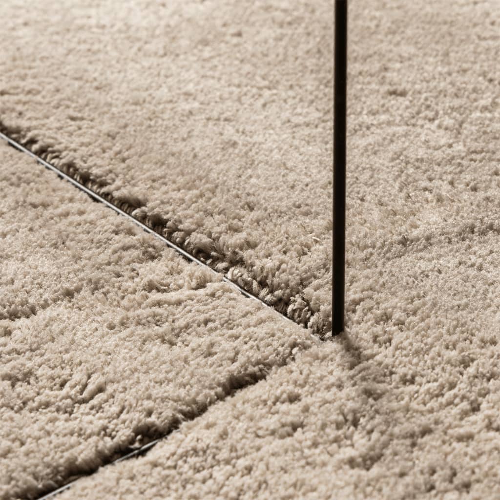 HUARTE Low Pile Carpet Soft and Washable Sand-colored 80x150 cm