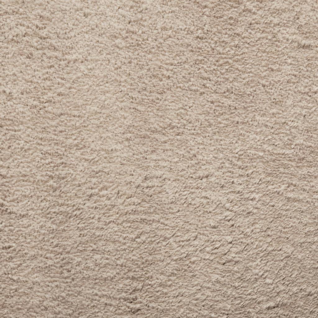 HUARTE Low Pile Carpet Soft and Washable Sand-colored 80x150 cm