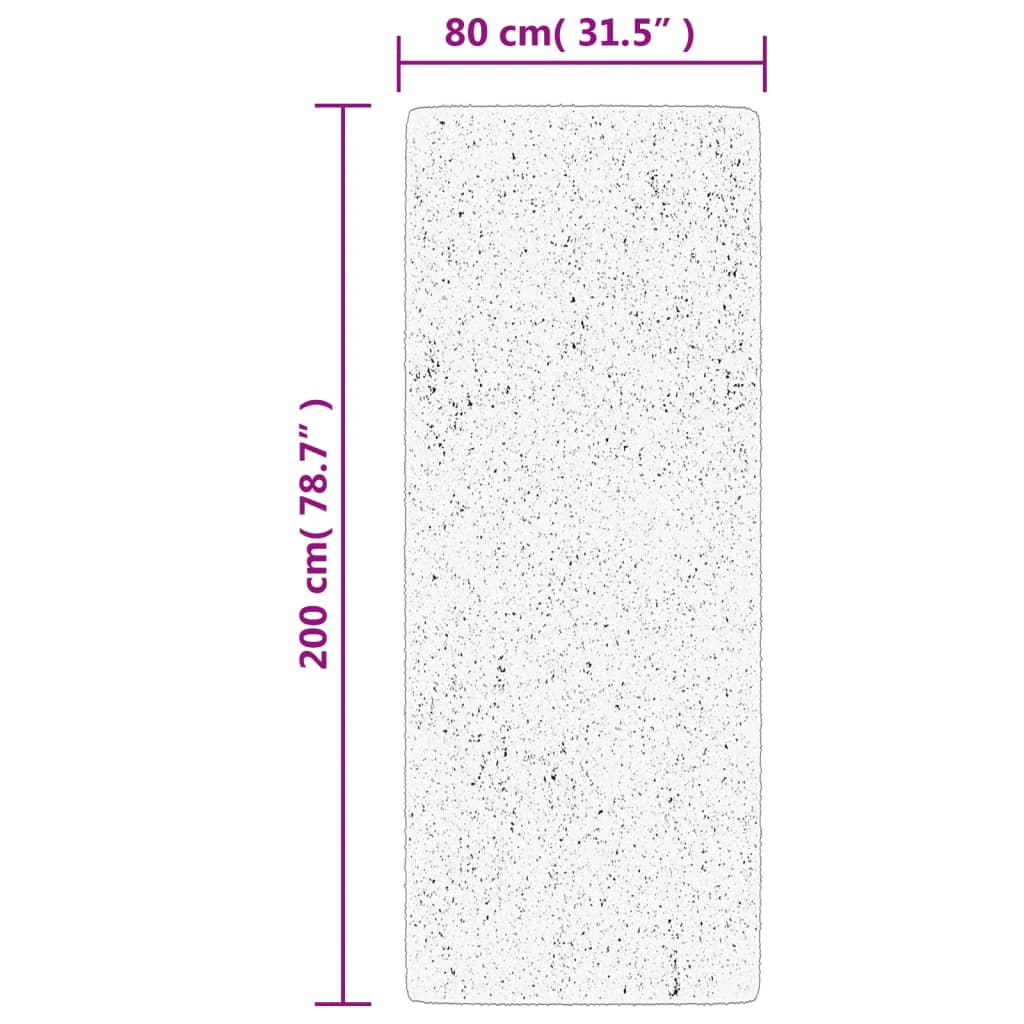 Carpet HUARTE Low Pile Soft and Washable Sand 80x200 cm