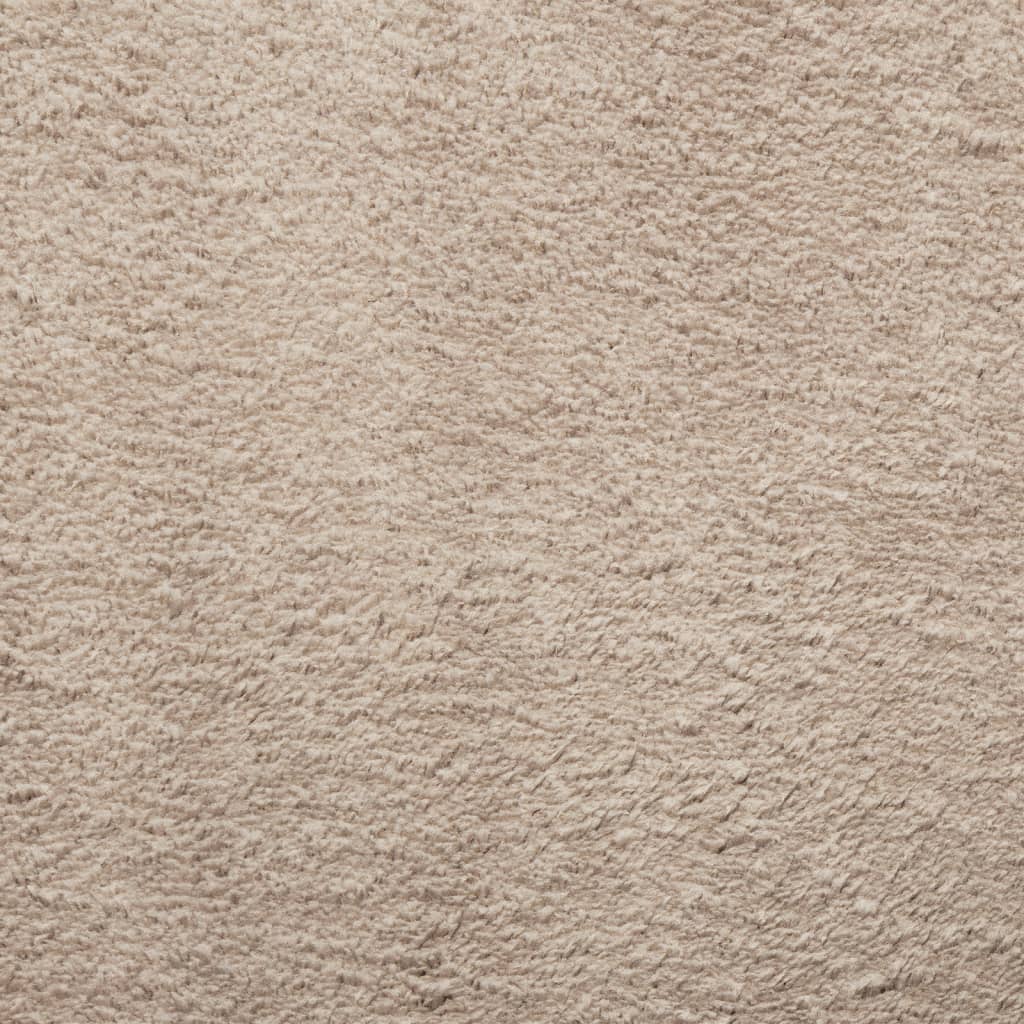 HUARTE Low Pile Rug Soft and Washable Sand-colored 100x200cm