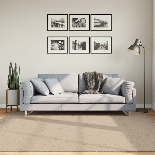 Carpet HUARTE Low Pile Soft and Washable Sand-colored 200x200cm