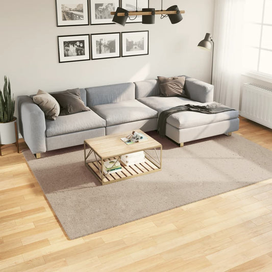 Tapis HUARTE Poils courts Doux et lavable Sable 200x280cm