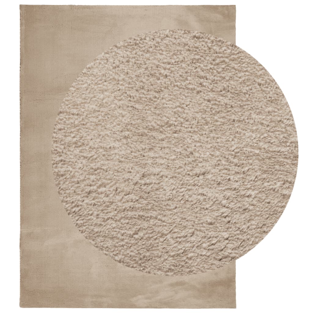 Tapis HUARTE Poils courts Doux et Lavable Sable 240x340cm