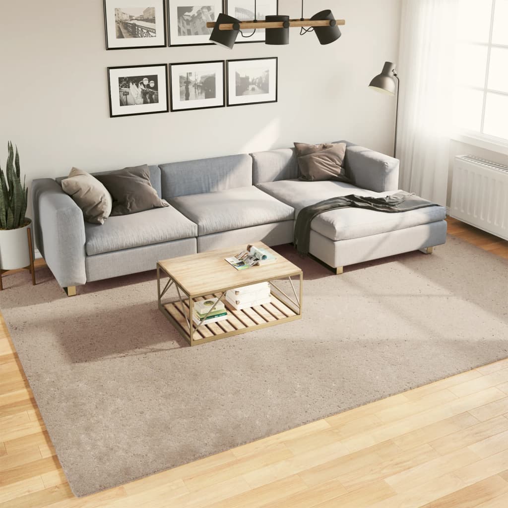 Tapis HUARTE Poils courts Doux et Lavable Sable 240x340cm