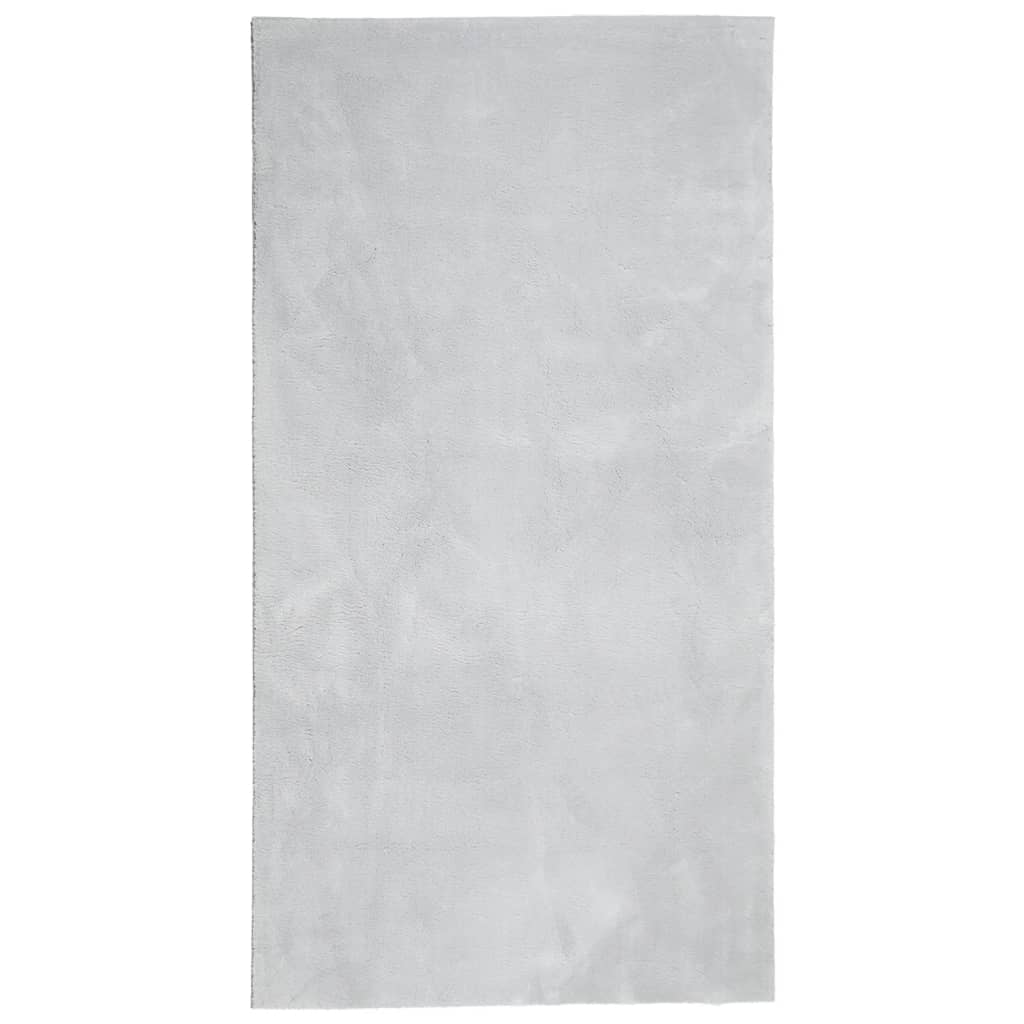 Rug HUARTE Low Pile Soft and Washable Grey 80x150 cm
