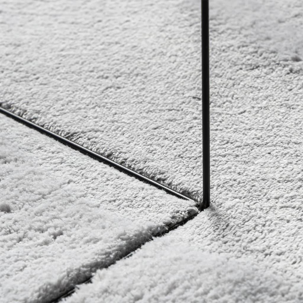 Rug HUARTE Low Pile Soft and Washable Grey 80x150 cm