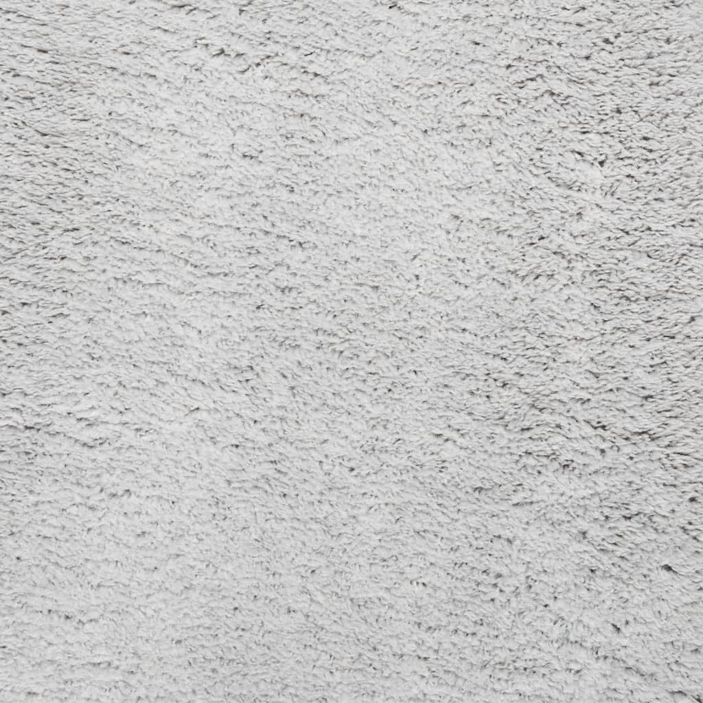 Tapis HUARTE Poils Ras Doux et Lavable Gris 80x250 cm