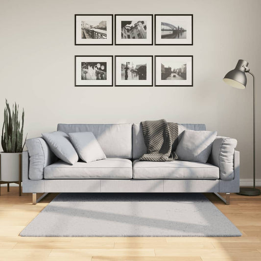 HUARTE Short-pile Rug Soft and Washable Grey 120x120 cm