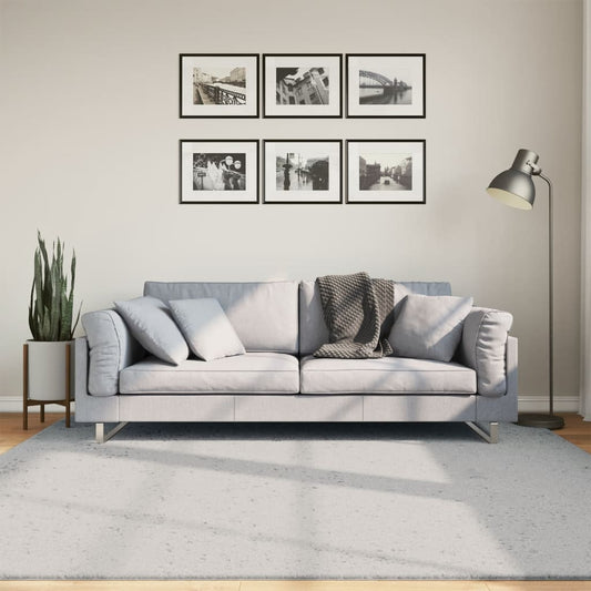 HUARTE Low Pile Carpet Soft and Washable Grey 200x200 cm