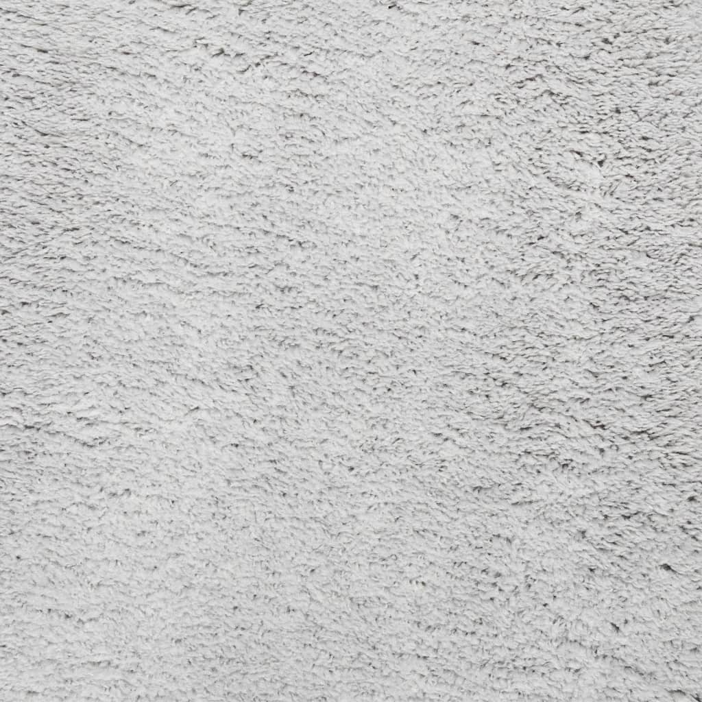 Teppich HUARTE Kurzflor Weich und Waschbar Grau 240x240 cm