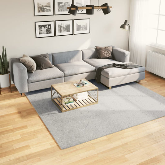 HUARTE Low Pile Rug Soft and Washable Grey 240x240 cm