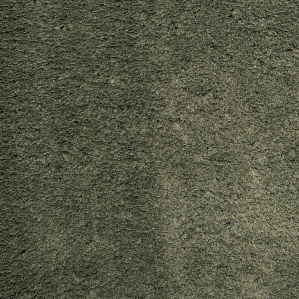 Rug HUARTE Low Pile Soft and Washable Forest Green 80x150 cm