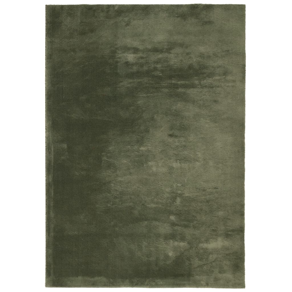 HUARTE Low-Pile Carpet Soft and Washable Forest Green 160x230 cm