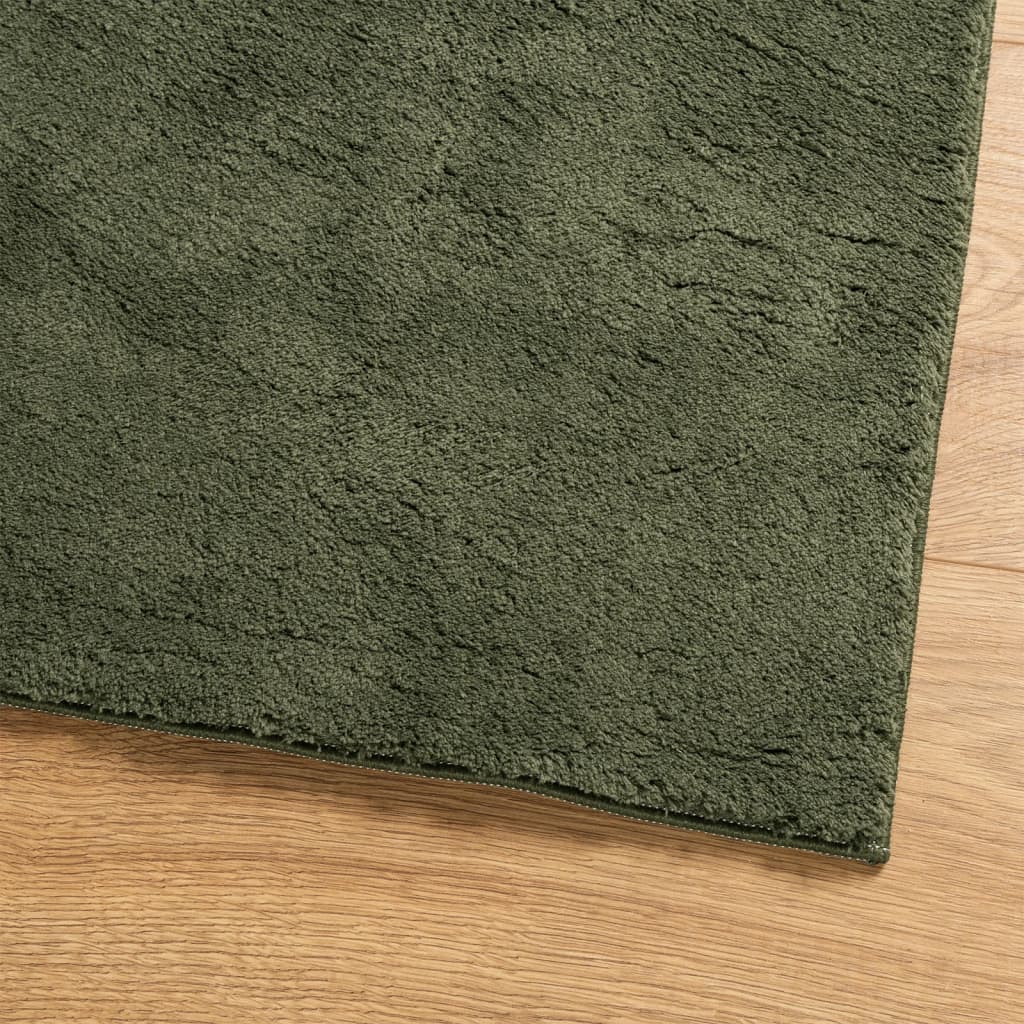 HUARTE Low-Pile Carpet Soft and Washable Forest Green 160x230 cm