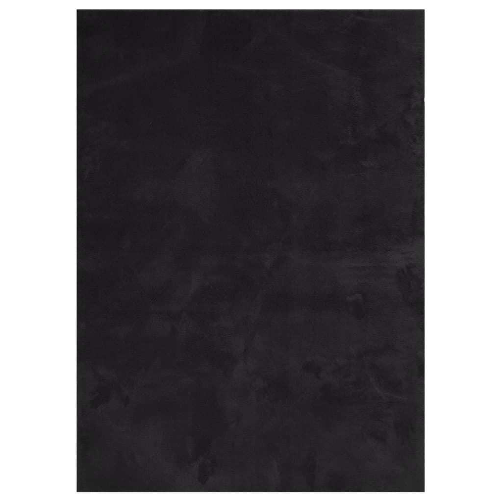 HUARTE Low-Pile Carpet Soft and Washable Black 200x280 cm