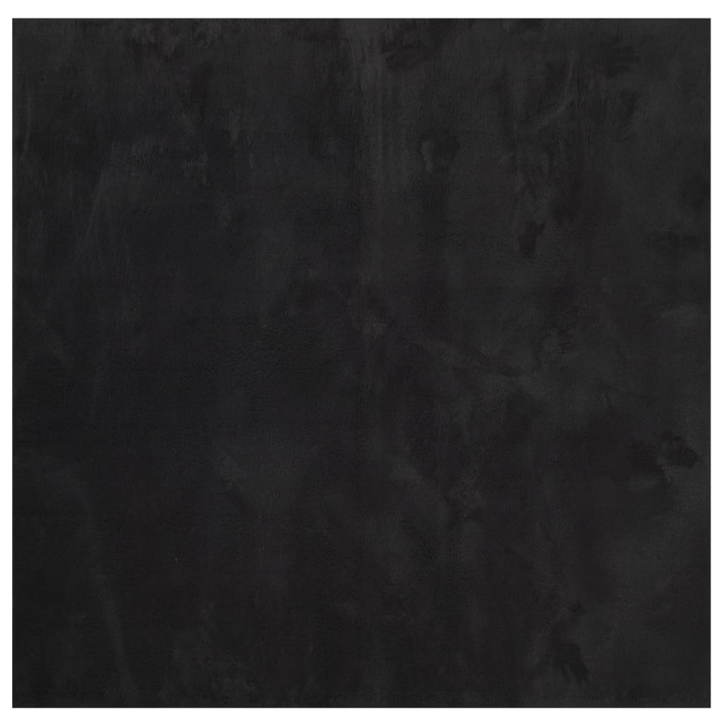 Rug HUARTE Low Pile Soft and Washable Black 240x240 cm