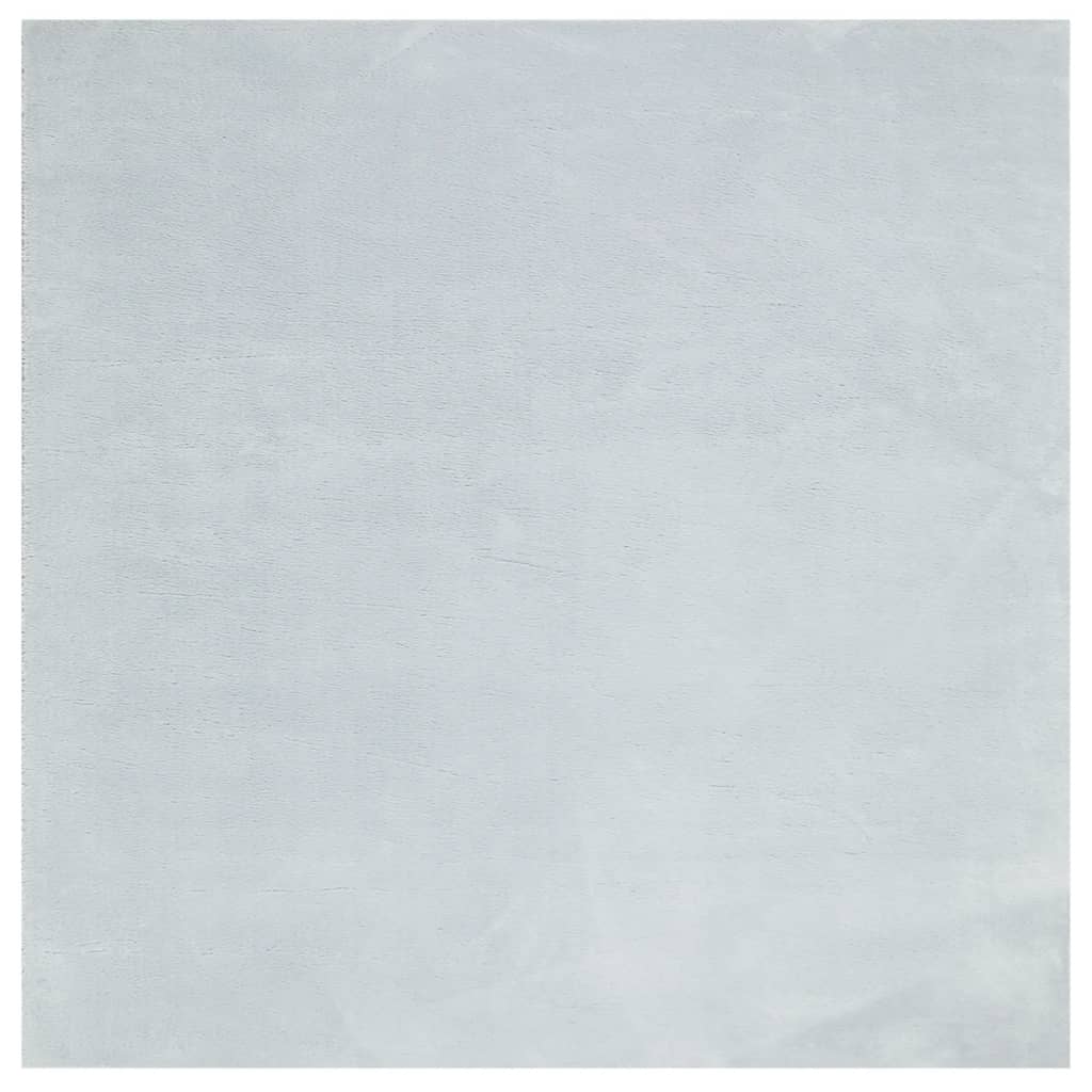 HUARTE Low Pile Rug Soft and Washable Blue 160x160 cm