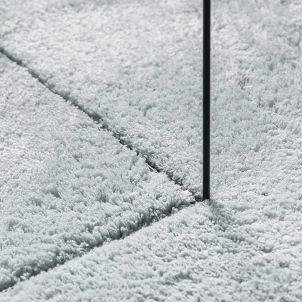 HUARTE Low Pile Rug Soft and Washable Blue 160x160 cm