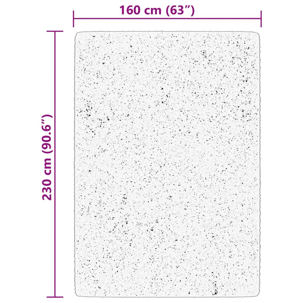 Carpet HUARTE Low Pile Soft and Washable Blue 160x230 cm
