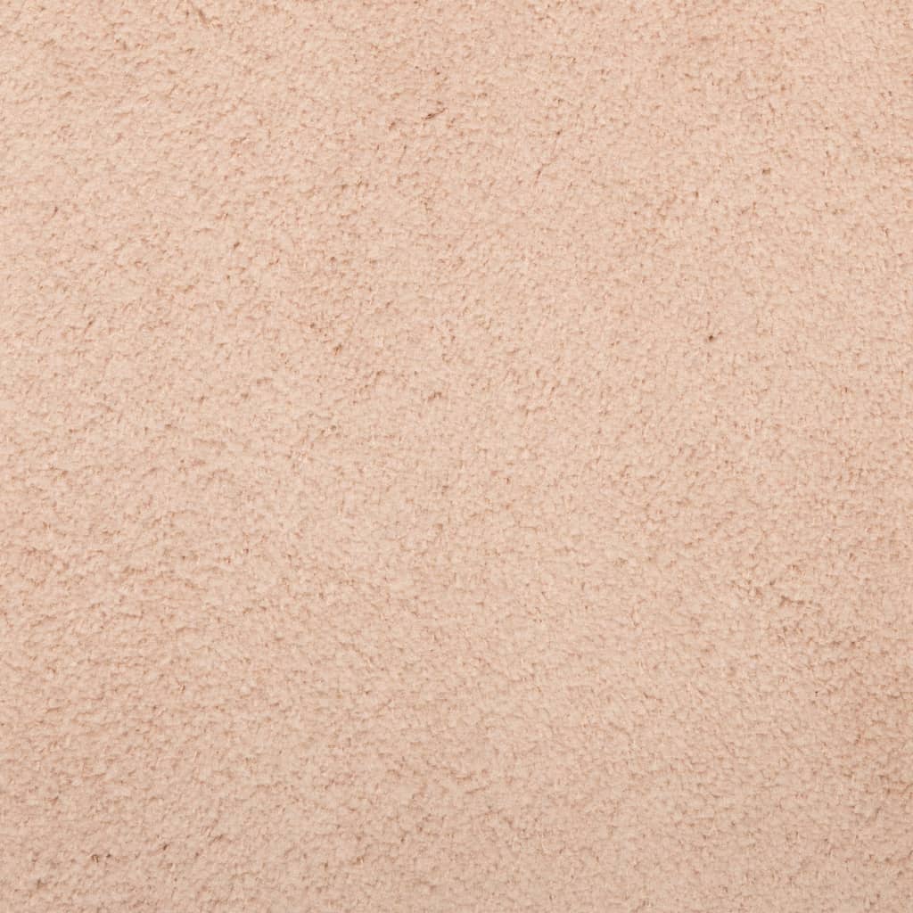 HUARTE Low Pile Rug Soft and Washable Pale Pink 160x160 cm