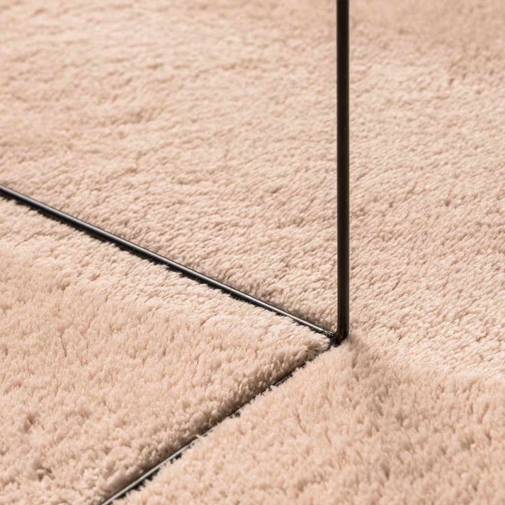 HUARTE Low-Pile Carpet Soft and Washable Pale Pink 160x230 cm
