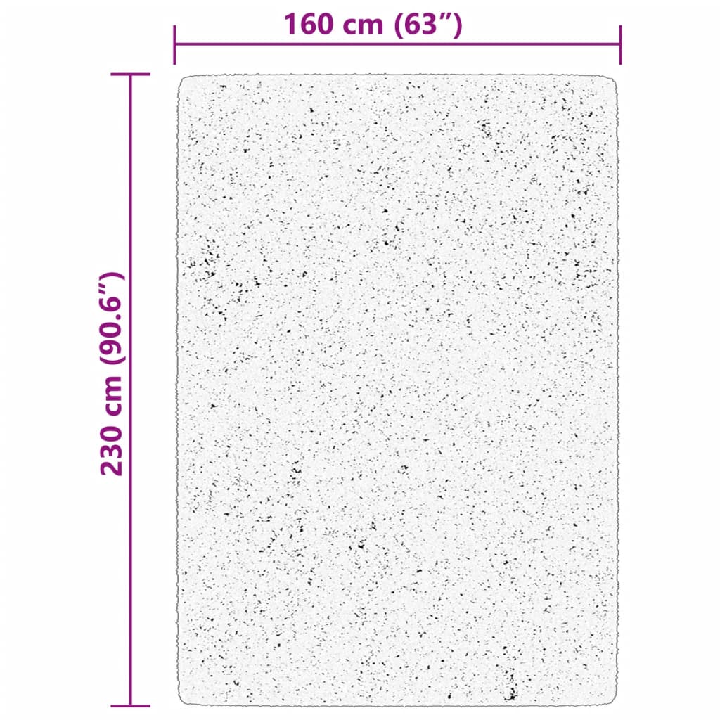 HUARTE Low-Pile Carpet Soft and Washable Pale Pink 160x230 cm