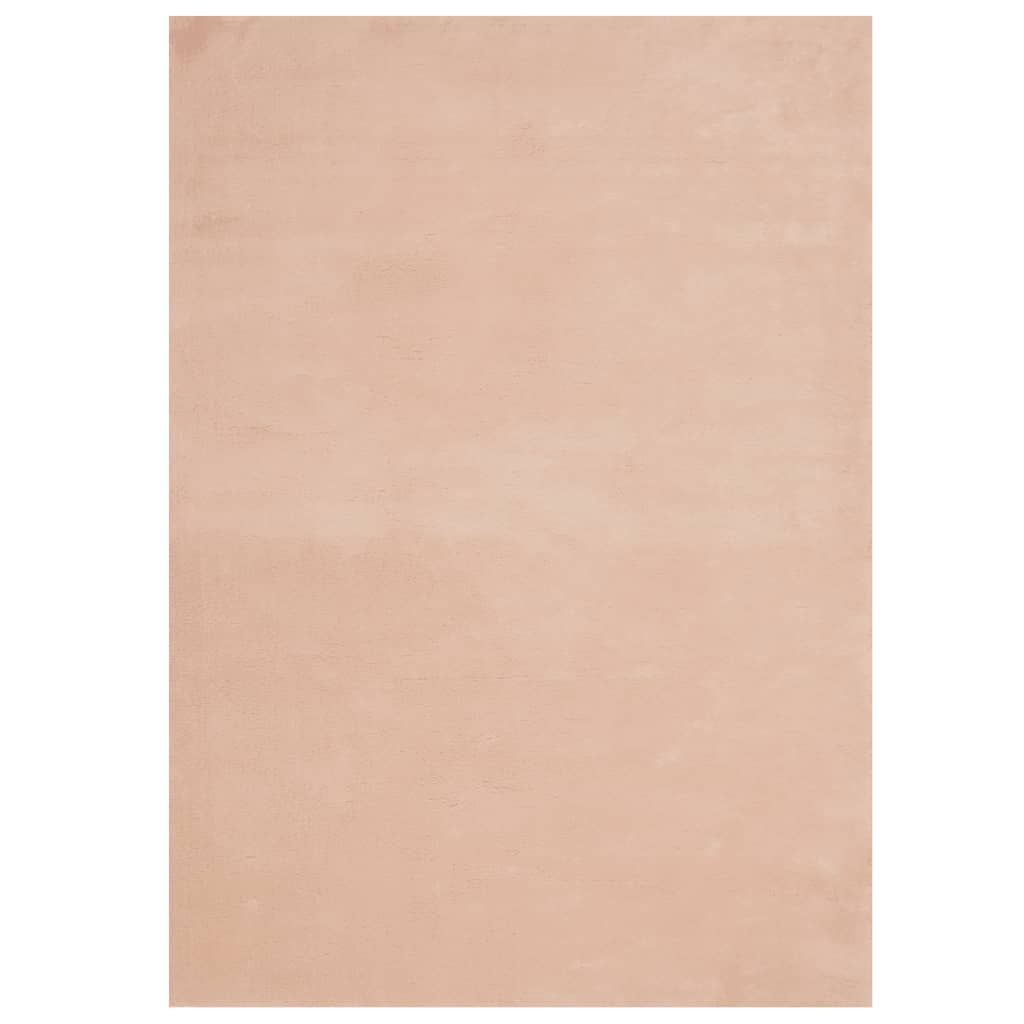 Teppich HUARTE Kurzflor Weich und Waschbar Blassrosa 200x280 cm