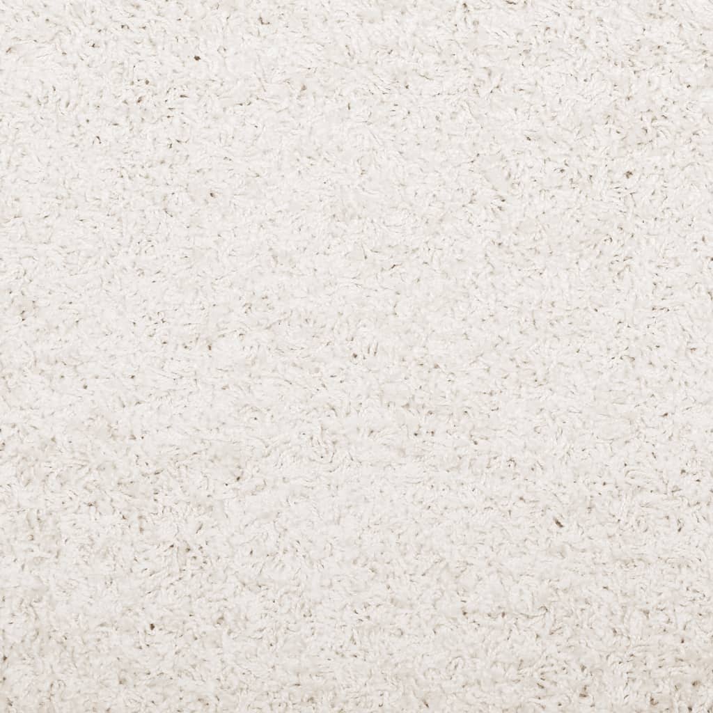 Tapis shaggy à poils longs moderne crème 120x170 cm