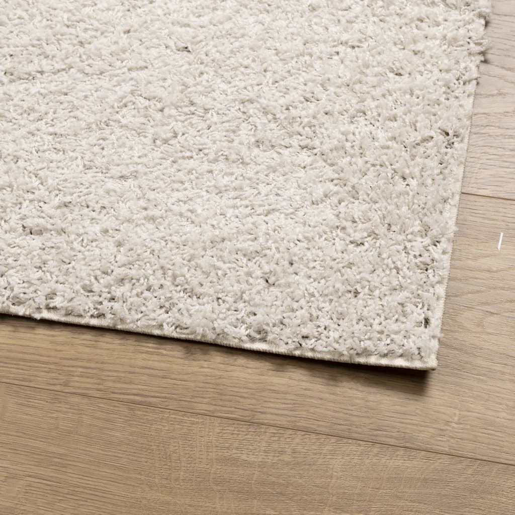 Shaggy High-Pile Modern Cream Rug 160x230 cm