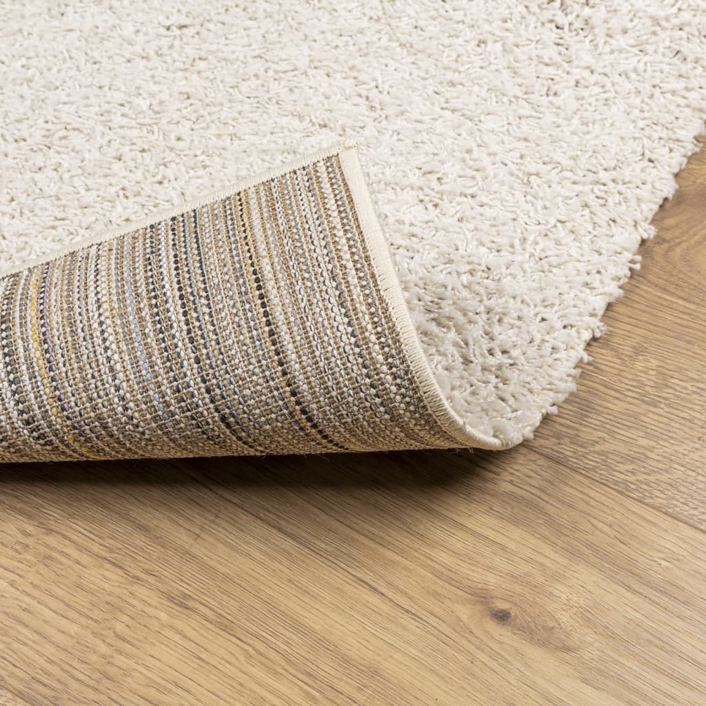Shaggy High-Pile Modern Cream Rug 160x230 cm