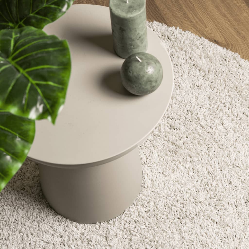 Shaggy High-Pile Modern Cream Rug 160x230 cm