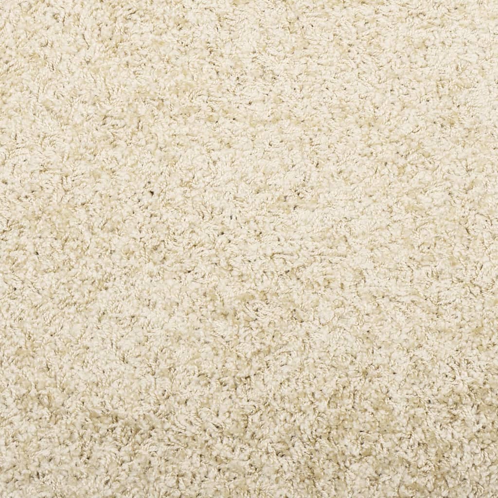 Tapis Shaggy Poils Longs Moderne Doré 60x110 cm