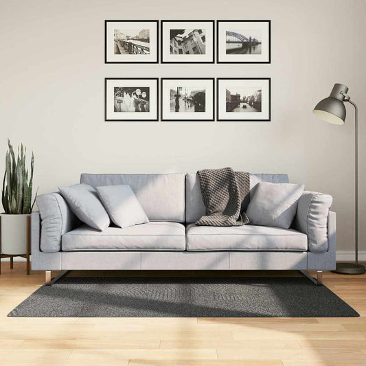 Tapis IZA Poils courts Style scandinave Anthracite 80x150 cm