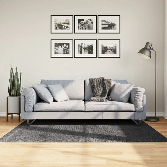 Rug IZA Low Pile Scandi-Style Anthracite 120x170 cm