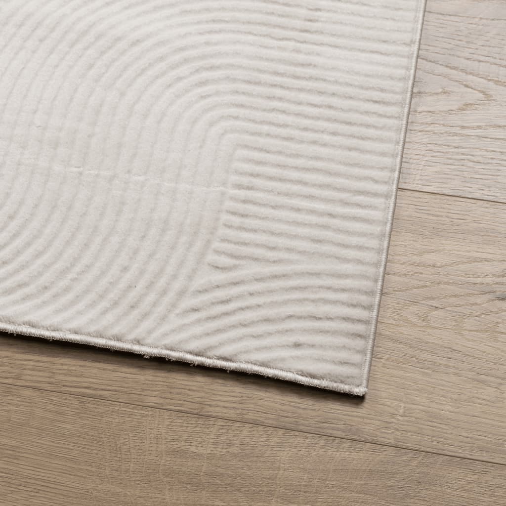 Tapis IZA Poils courts Style scandinave Crème 160x230 cm