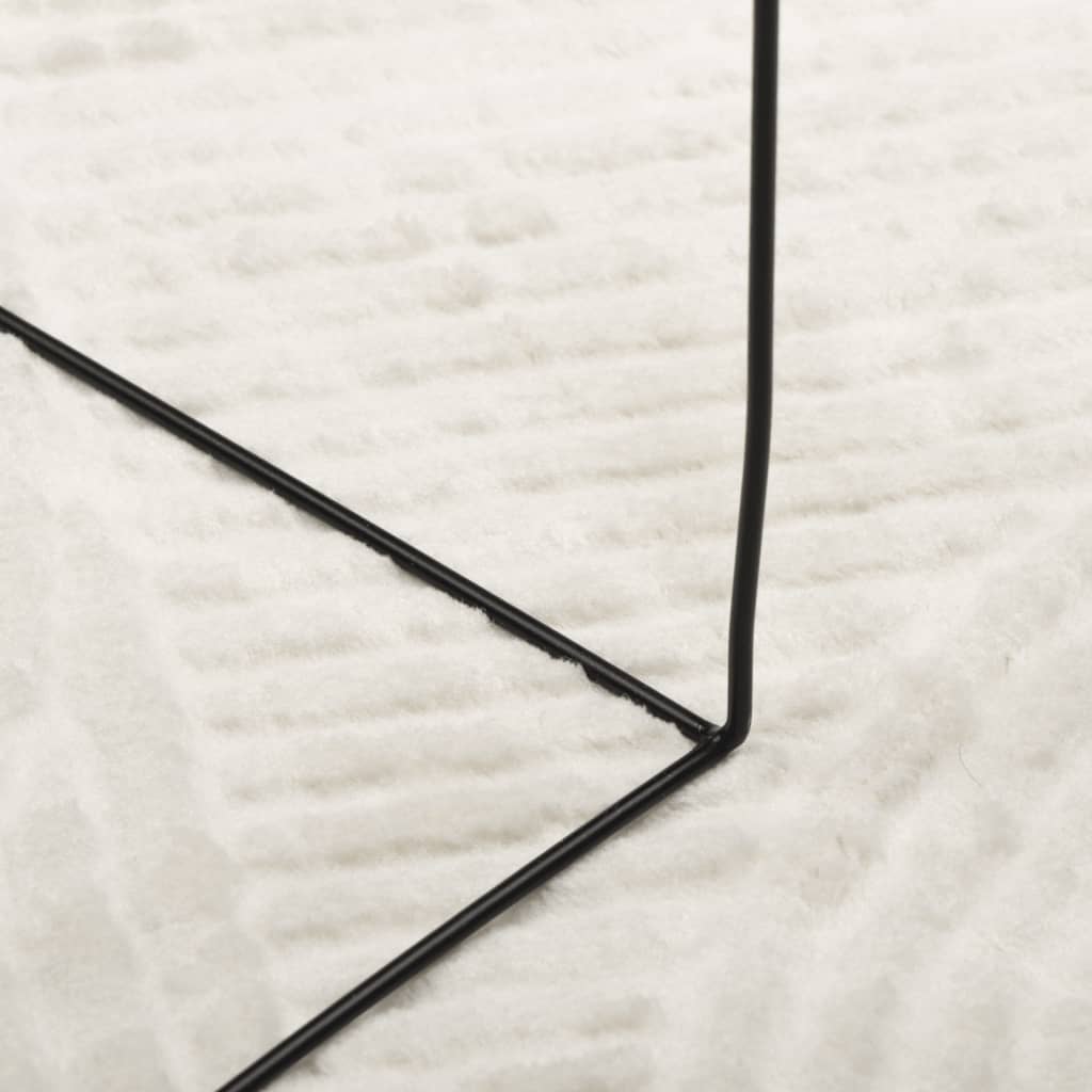 Tapis IZA Poils courts Style scandinave Crème 160x230 cm