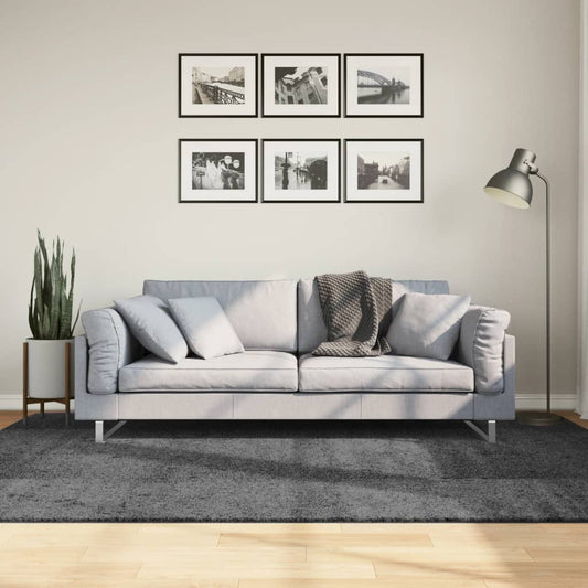 OVIEDO Anthracite Low-Pile Rug 160x230 cm