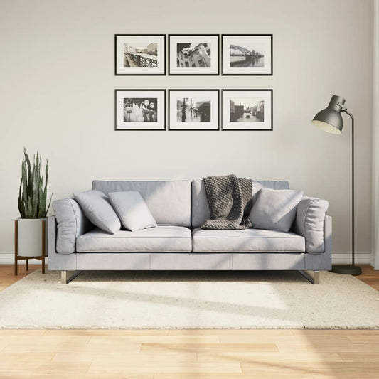 Tapis OVIEDO poils ras beige 140x200 cm
