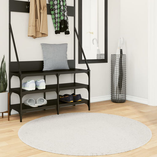 Tapis OVIEDO poils ras Crème Ø 120 cm