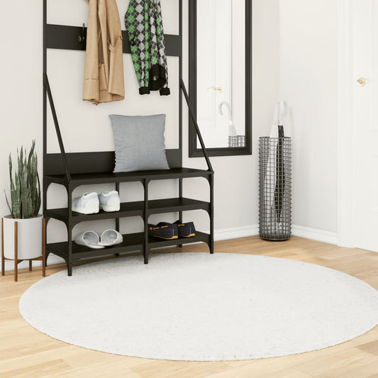 OVIEDO Low Pile Rug Cream Ø 160 cm