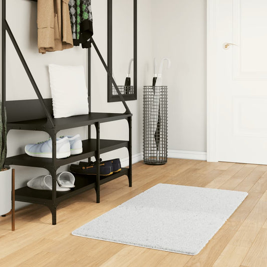Tapis OVIEDO poils courts gris 60x110 cm