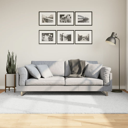 Tapis OVIEDO poils courts Gris 160x230 cm